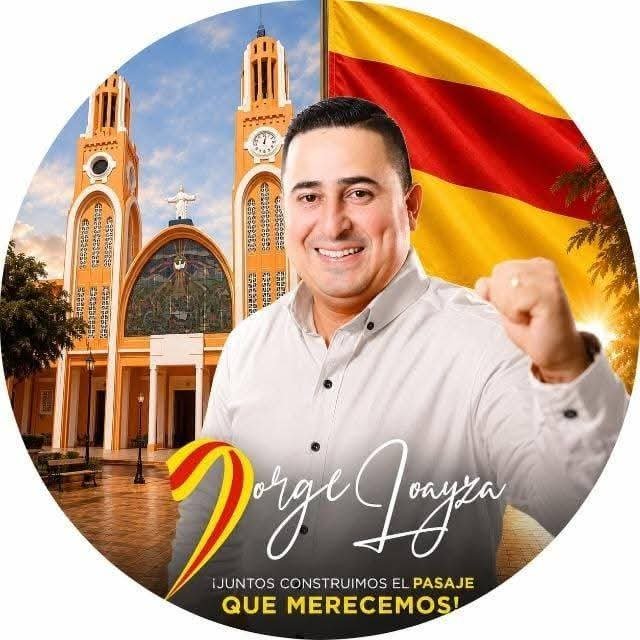 Material gráfico del candidato en Pasaje